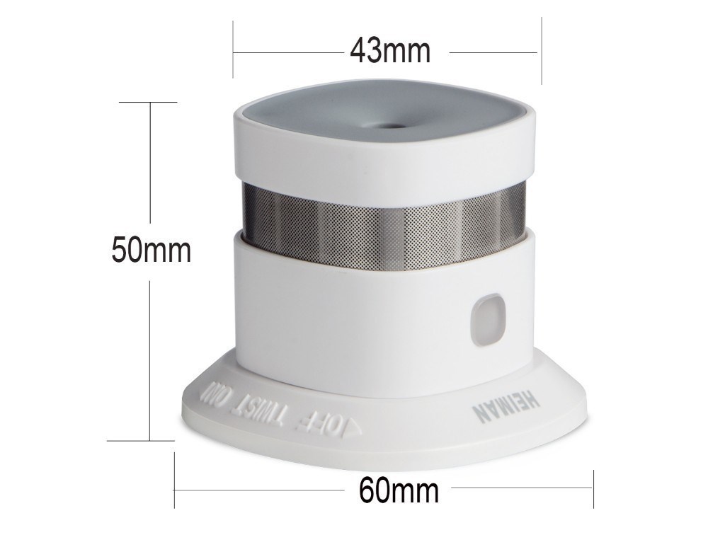 Heiman HS3SA-Z - Smart Smoke Sensor 2 Z-Wave Plus - Détecteur de fumée  norme EN14604 